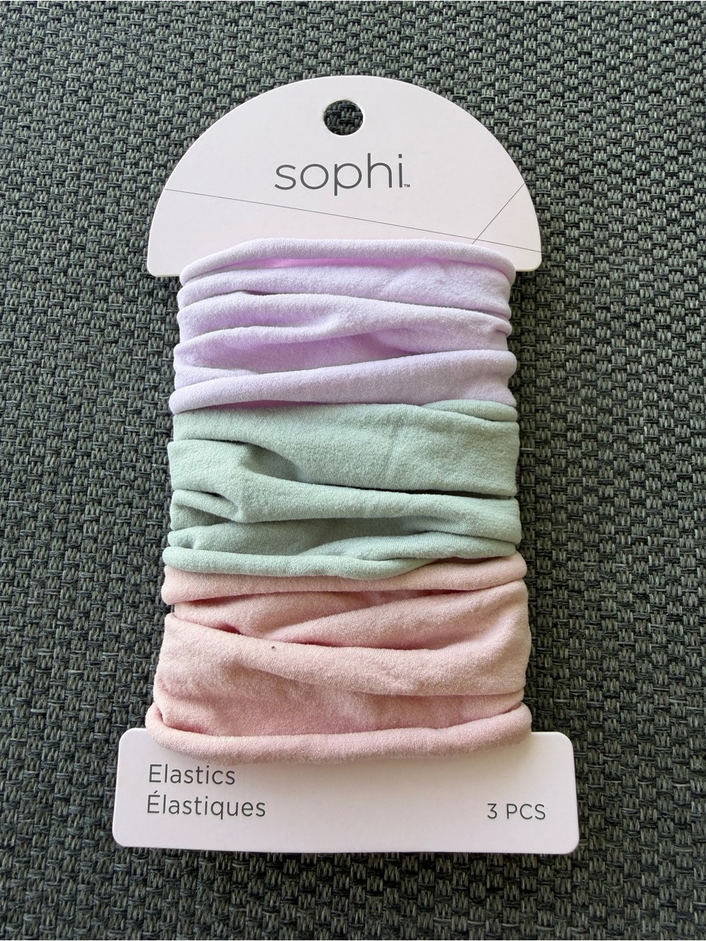 Sophi Pastel Hair Elastics - Lavender, Mint & Blush (3 Pack)